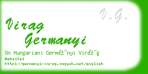 virag germanyi business card